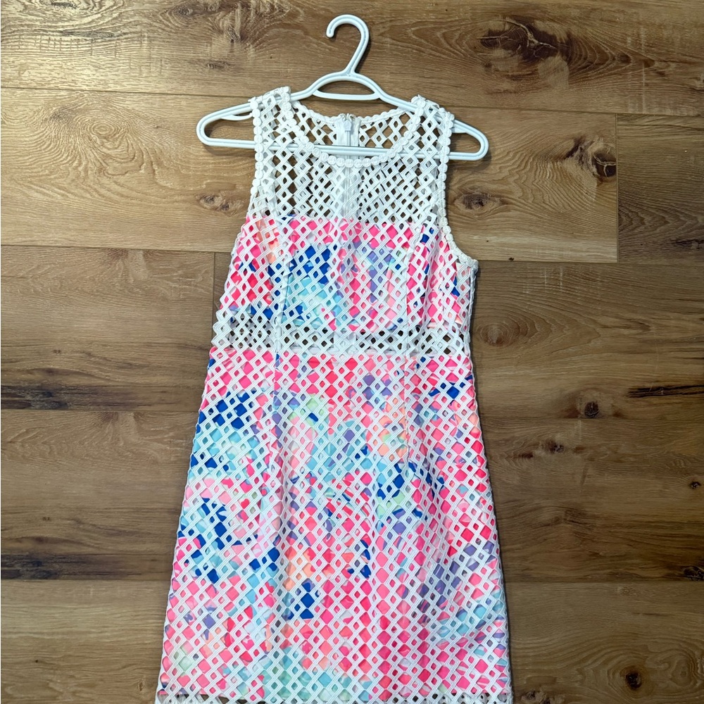 Lilly Pulitzer Pink and Blue Mini Dress
